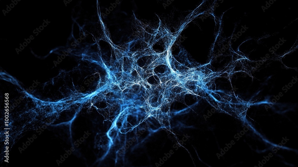 Fototapeta premium Abstract Blue Background with Intricate Patterns