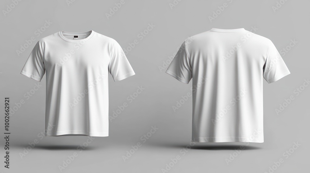 Blank White T-Shirt Mockup Blank White T-Shirt Mockup