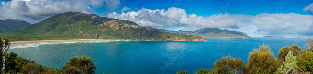 Panorama of Pillar Point Lookout, Wilsons Promontory National Park, Victoria, Australia Panorama of Pillar Point Lookout, Wilsons Promontory National Park, Victoria, Australia