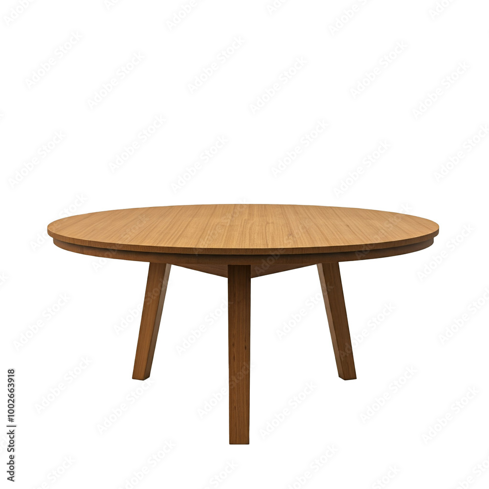 wooden round coffee table, isolated. wooden round coffee table, isolated.