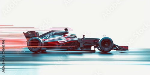Formula 1 Race Car Blurred Speed
