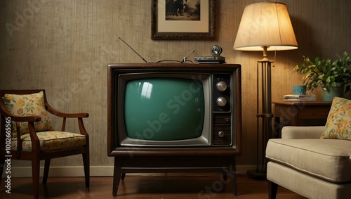 Vintage television set as a nostalgic decor piece.