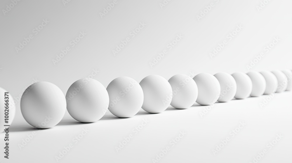 A sequence of identical objects lined up in perfect order, capturing the concept of repetition and uniformity, ideal for illustrating serial processes or patterns. A sequence of identical objects lined up in perfect order, capturing the concept of repetition and uniformity, ideal for illustrating serial processes or patterns.