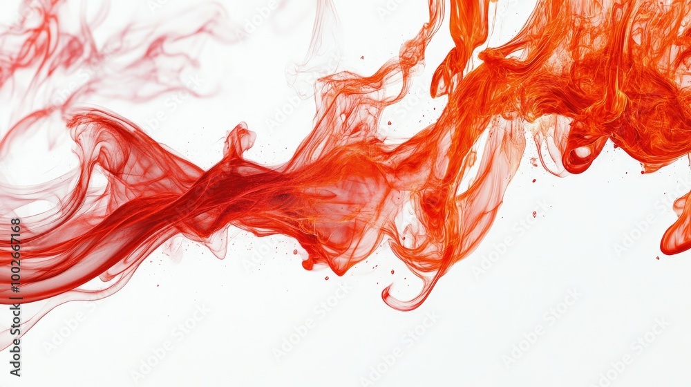 Dynamic, swirling red flames captured in mid-movement on a clean white backdrop. Dynamic, swirling red flames captured in mid-movement on a clean white backdrop.
