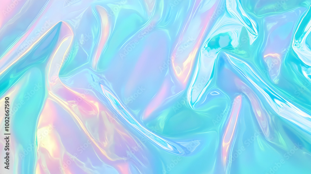 Iridescent Holographic Background a pastel teal to turquoise gradient Iridescent Holographic Background a pastel teal to turquoise gradient
