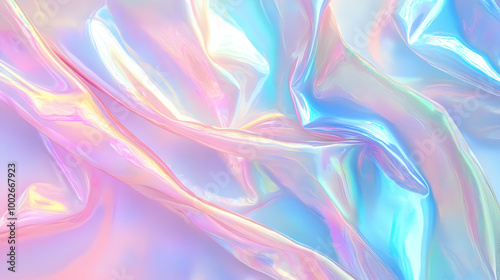 Wallpaper Mural Iridescent Holographic Background a pastel sky blue to magenta gradient Torontodigital.ca