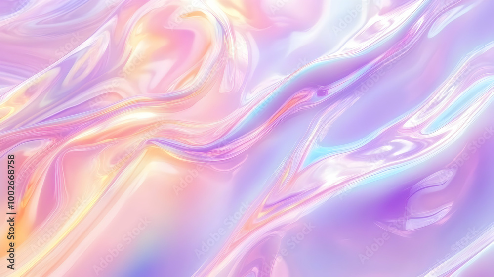 Iridescent Holographic Background a pastel purple to peach gradient Iridescent Holographic Background a pastel purple to peach gradient