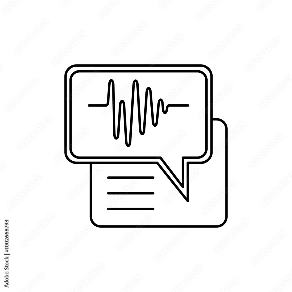 Voice recognition icon Voice recognition icon