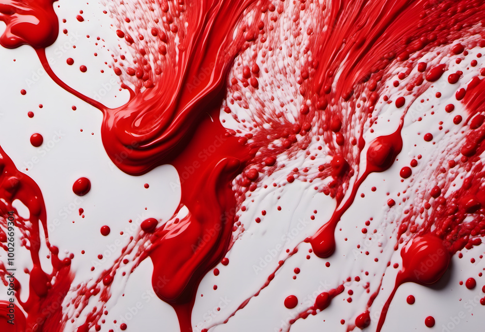 Abstract red brush strokes on white background, creating a bold and dynamic visual effect. Abstract red brush strokes on white background, creating a bold and dynamic visual effect.