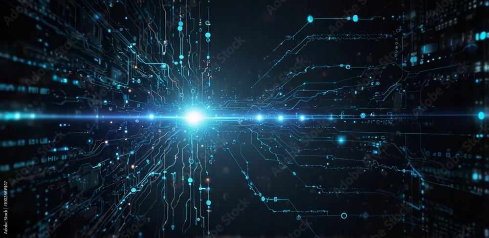 Obraz premium Technology background