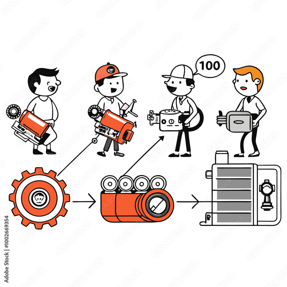 A timeline showcasing the evolution of engine technology over the past decade.