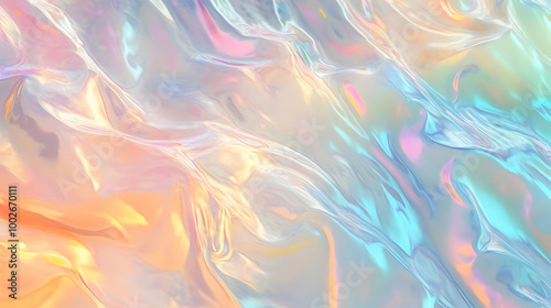 Iridescent Holographic Background a pastel black to ochre gradient