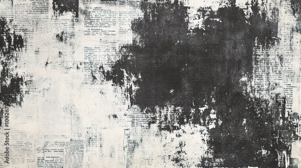 Obraz premium Abstract Black and White Textured Background