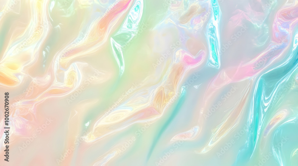 Iridescent Holographic Background a pastel jade to cream gradient Iridescent Holographic Background a pastel jade to cream gradient