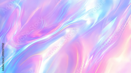 Iridescent Holographic Background a pastel magenta to indigo gradient