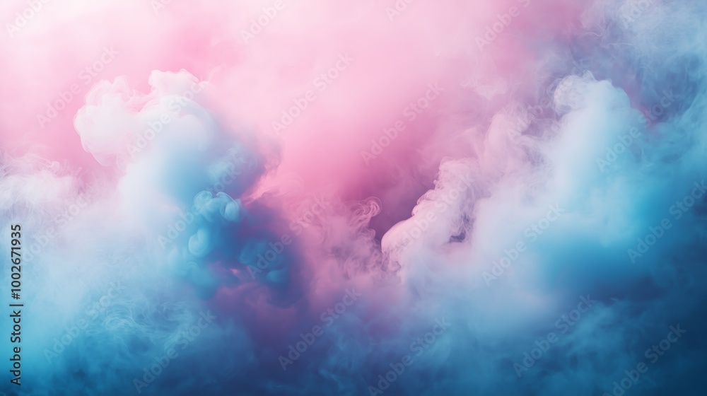 abstract cloud background, pink and blue color smoke in water abstract cloud background, pink and blue color smoke in water