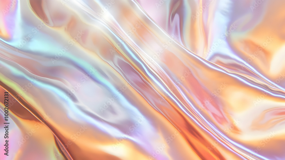 Iridescent Holographic Background a pastel brown to orange gradient Iridescent Holographic Background a pastel brown to orange gradient