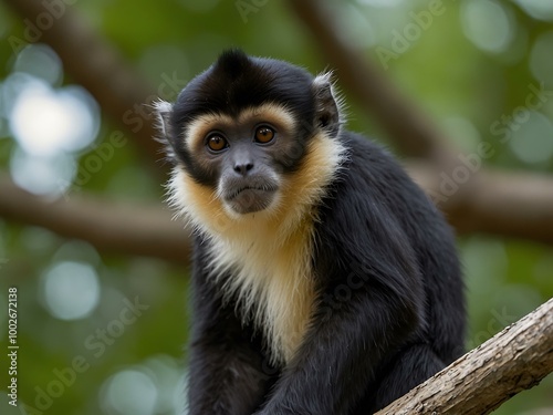 White-bellied spider monkey.