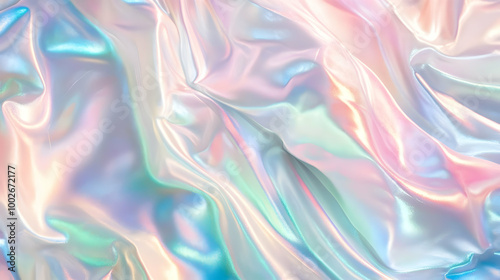 Iridescent Holographic Background a pastel aqua to ruby gradient