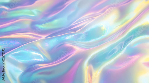 Wallpaper Mural Iridescent Holographic Background a pastel navy to green gradient Torontodigital.ca