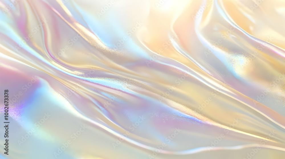 Iridescent Holographic Background a pastel cream to ochre gradient Iridescent Holographic Background a pastel cream to ochre gradient