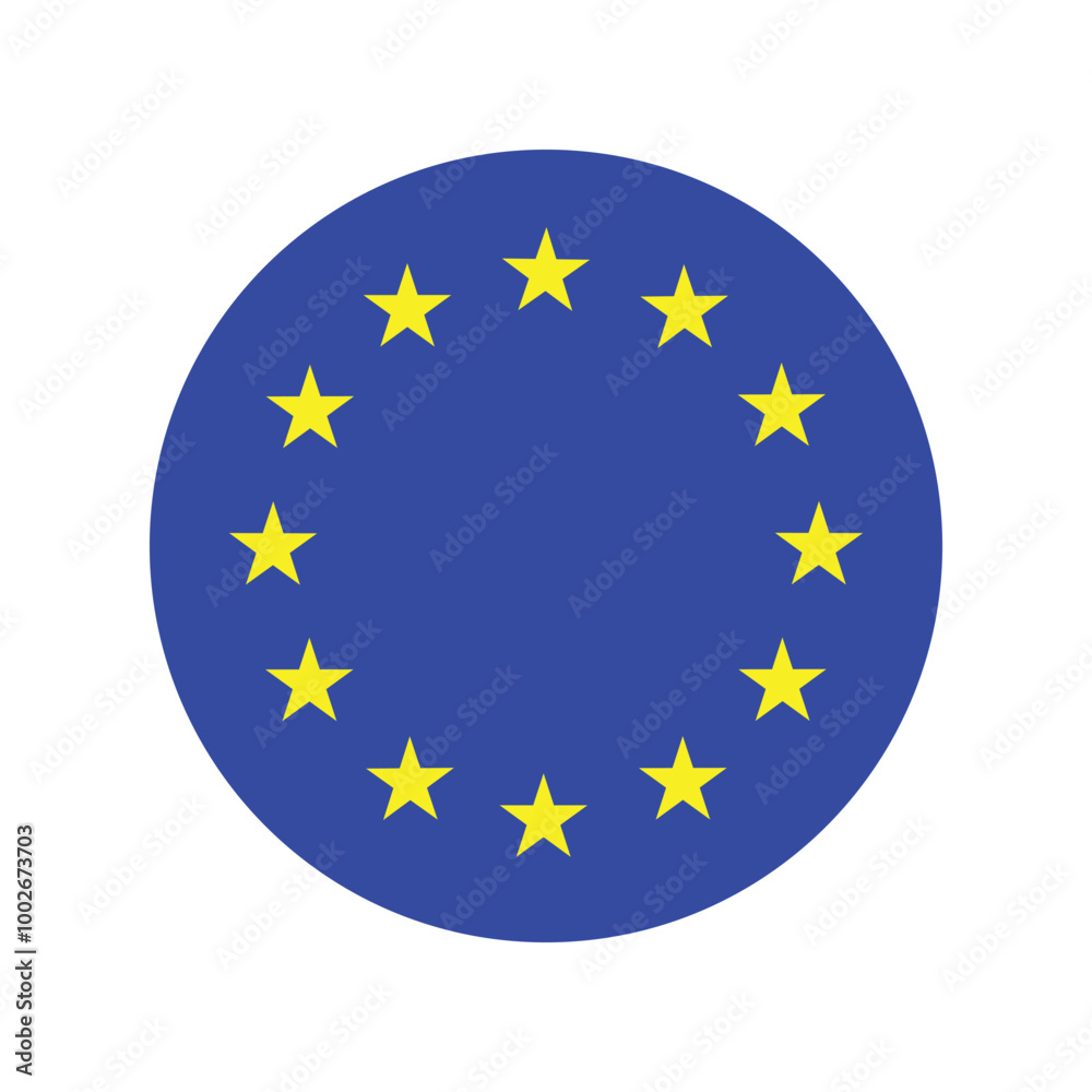 Flag of Europe, European union national simple flag, European state flag Badge European union vector design. Flag of Europe, European union national simple flag, European state flag Badge European union vector design.