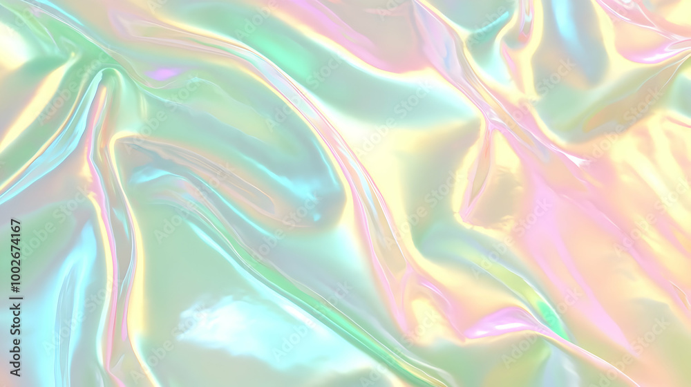 Iridescent Holographic Background a pastel yellow to jade gradient Iridescent Holographic Background a pastel yellow to jade gradient