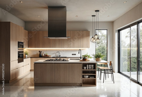 modern kitchen interior