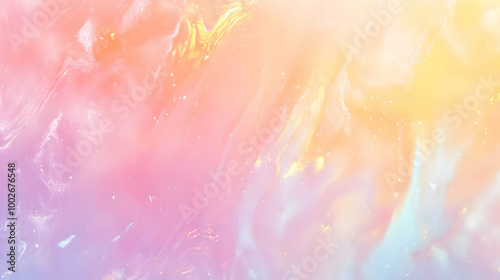 Iridescent Holographic Background a pastel amber to magenta gradient