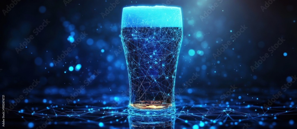 Digitalized Glass of Beer Digitalized Glass of Beer