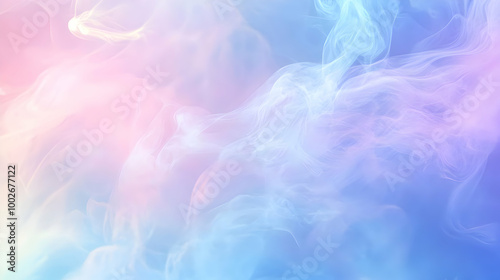 Iridescent Holographic Background a pastel smoke to navy gradient