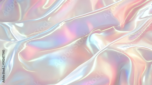 Wallpaper Mural Iridescent Holographic Background a pastel burgundy to mint gradient Torontodigital.ca