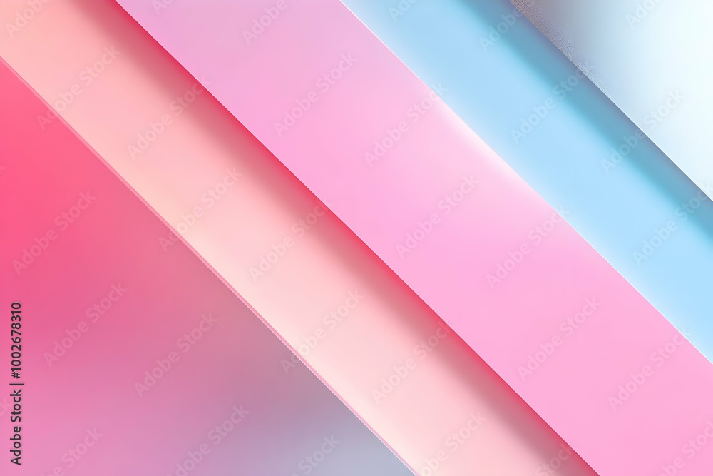 Obraz premium Gradient pastel pink to light silver abstract background