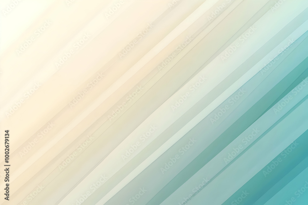 Obraz premium Gradient cream to light cyan abstract background