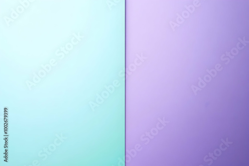 Gradient light mint to light violet abstract background