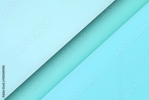 Gradient light mint to pastel blue abstract background