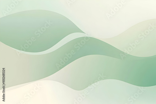 Gradient pearl to pastel green abstract background