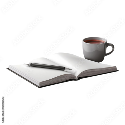 Obraz na płótnie Study Essentials: Glasses and Open Book Transparent Background w salonie
