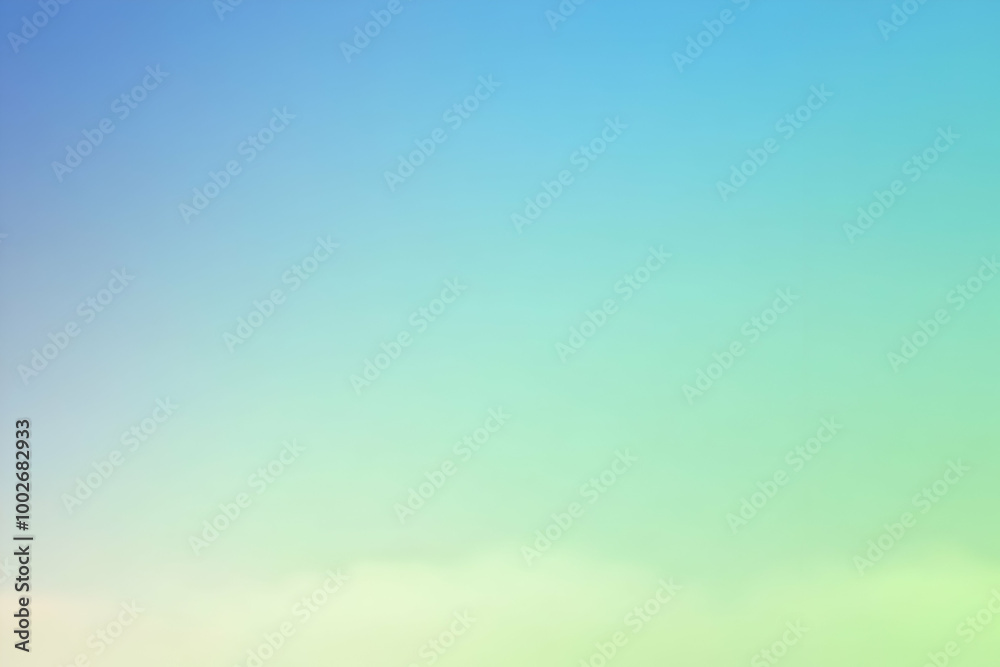 Obraz premium Gradient light green to light blue abstract background