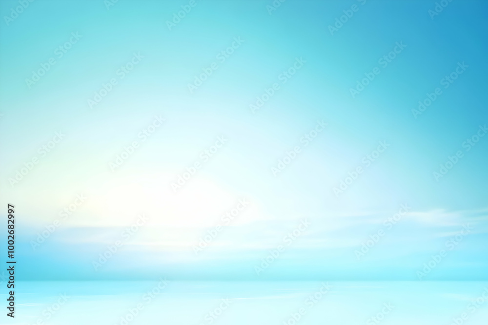 Obraz premium Gradient light blue to light cyan abstract background