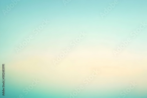 Gradient pastel blue to light green abstract background