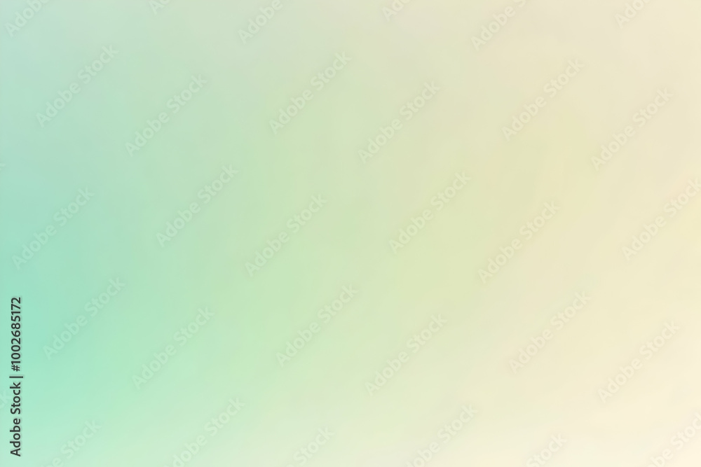 Fototapeta premium Gradient ivory to pastel green abstract background