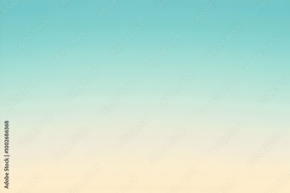 Fototapeta premium Gradient light sky blue to cream abstract background