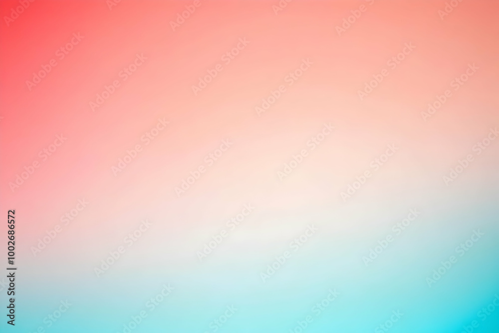 Obraz premium Gradient light blue to light coral abstract background