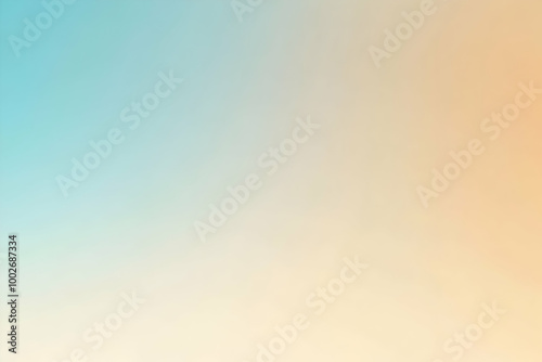 Gradient light blue to soft beige abstract background