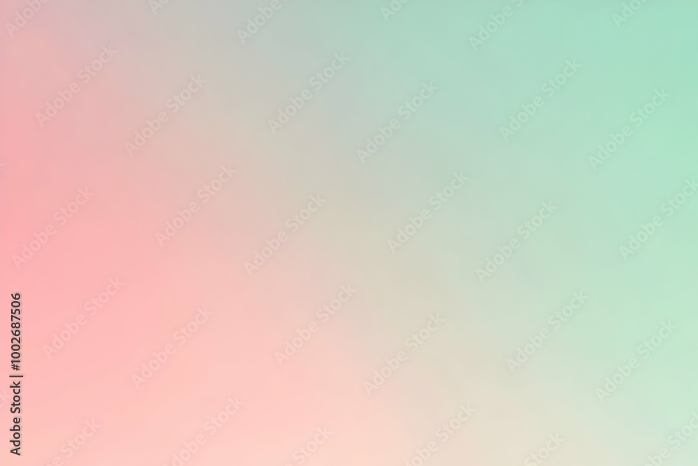 Obraz premium Gradient light green to light rose abstract background