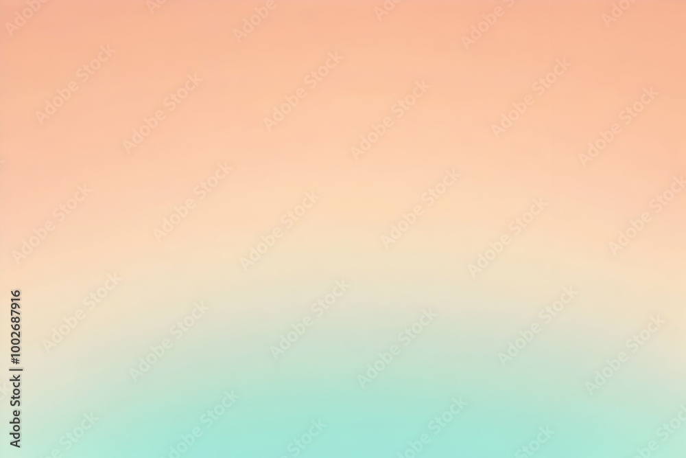 Obraz premium Gradient light peach to light mint abstract background