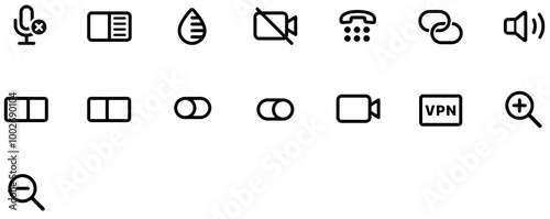Set of Mobile interface icons