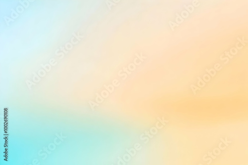 Gradient pastel blue to light gold abstract background