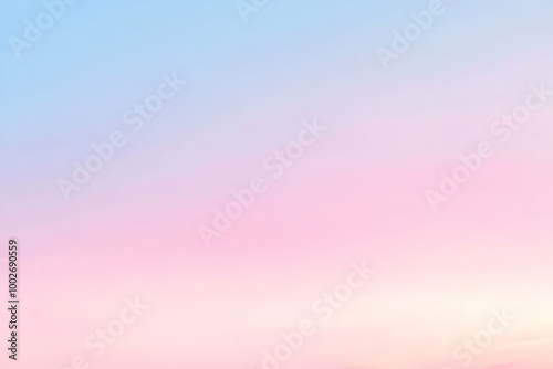 Gradient light sky blue to light rose abstract background